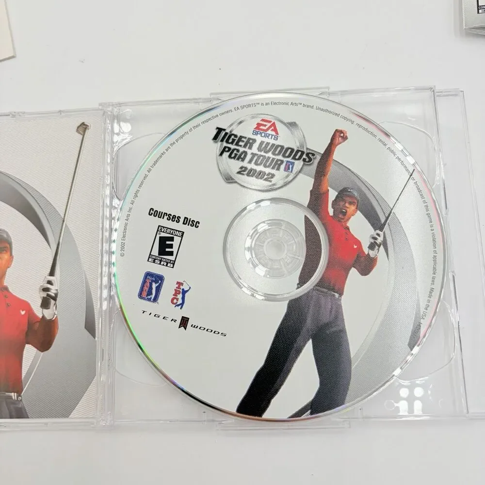 EA SPORTS TIGER WOODS PGA TOUR 2002 PC CD-ROM Complete Big Box Game
